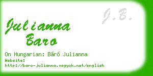 julianna baro business card